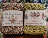PDF Printable Personalized Birdhouse Dishcloth Wrappers