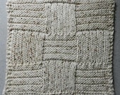 Instant PDF Nine Squared Dishcloth Knitting Pattern