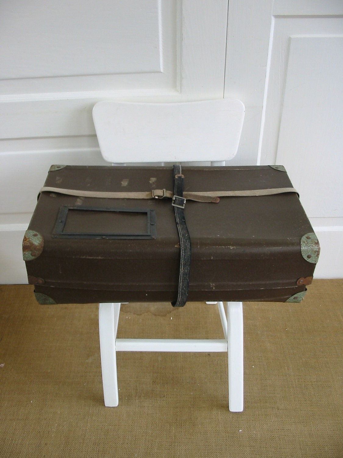 Vintage Case Mail Box Suitcase Package Postal