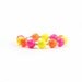 Swarovski Crystal Pearl Bracelet, Sterling Silver Bracelet in Neon Hot Pink, Dayglo Yellow and Tangerine Orange