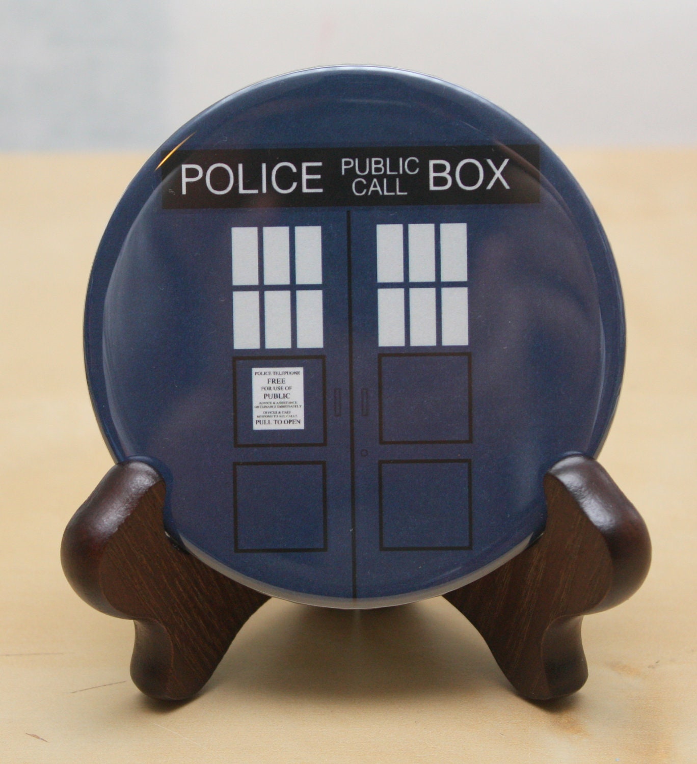 Doctor Who Tardis Pocket Mirror - geekery - gift - nerd