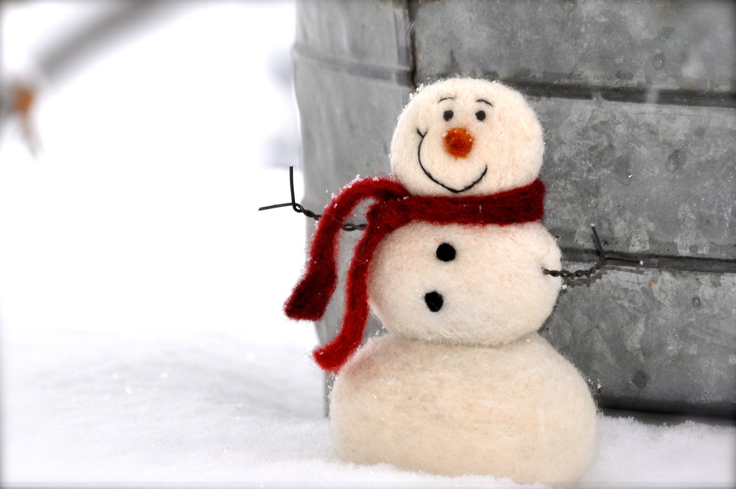 Needle Felting kit - Needle Felted Snowman