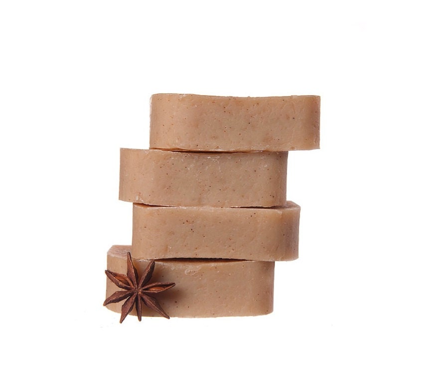 Vanilla Anise, Shea Butter Organic Soap Bar -  handmade- eco friendly - Cold Process, 4 oz - 113 grams