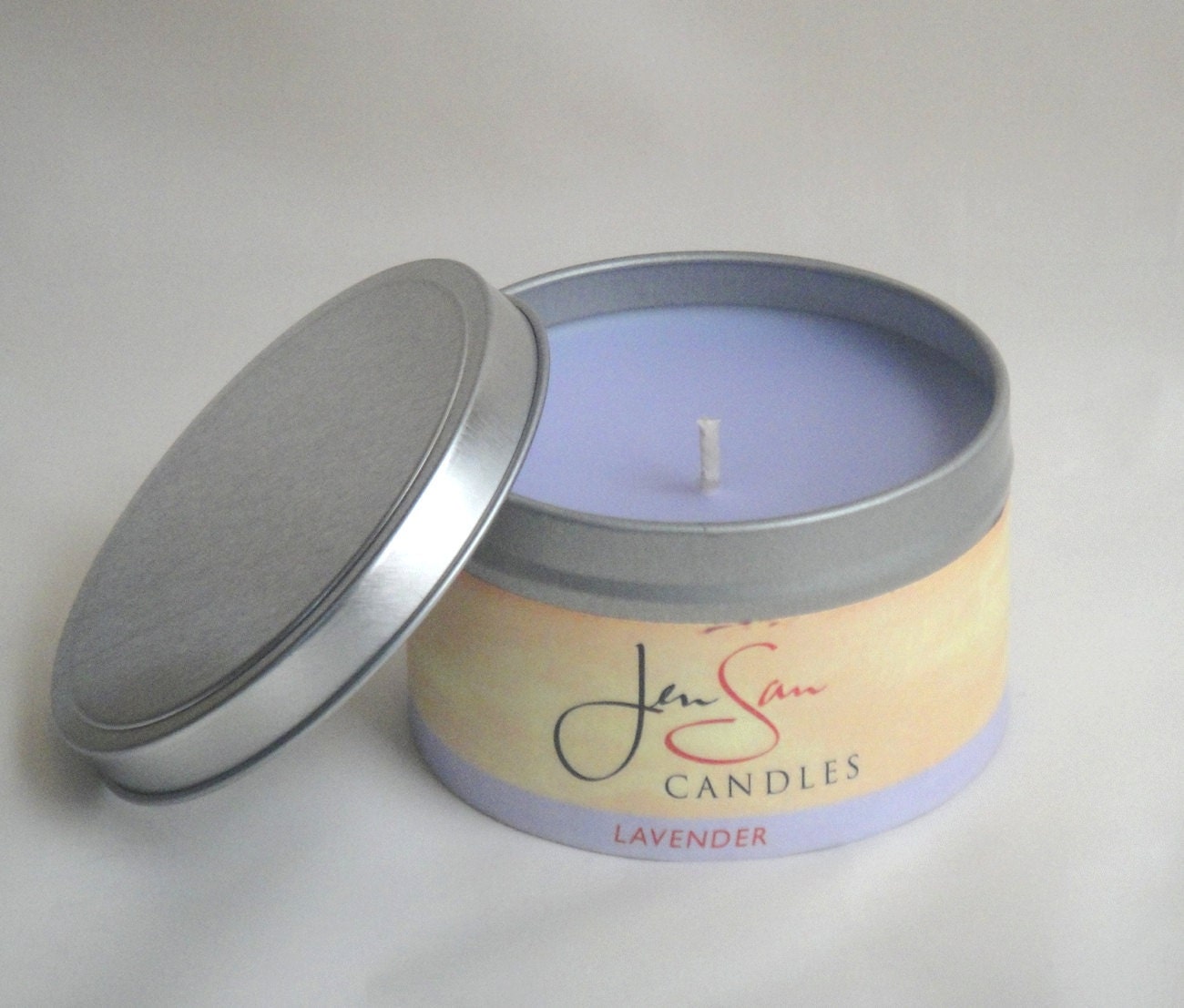 Lavender Travel Tin Soy Candle, Handmade, 8 oz