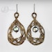 Twigs with flowers - earrings