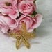 Gold Starfish Brooch