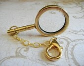 Magnifying Glass For Your Purse Bag or Keys, Sherlock Key Charm, Detective Accessory, Steampunk Charm, Elementary