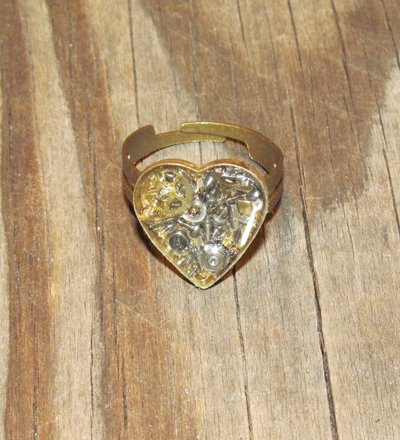 Steampunk Heart Ring
