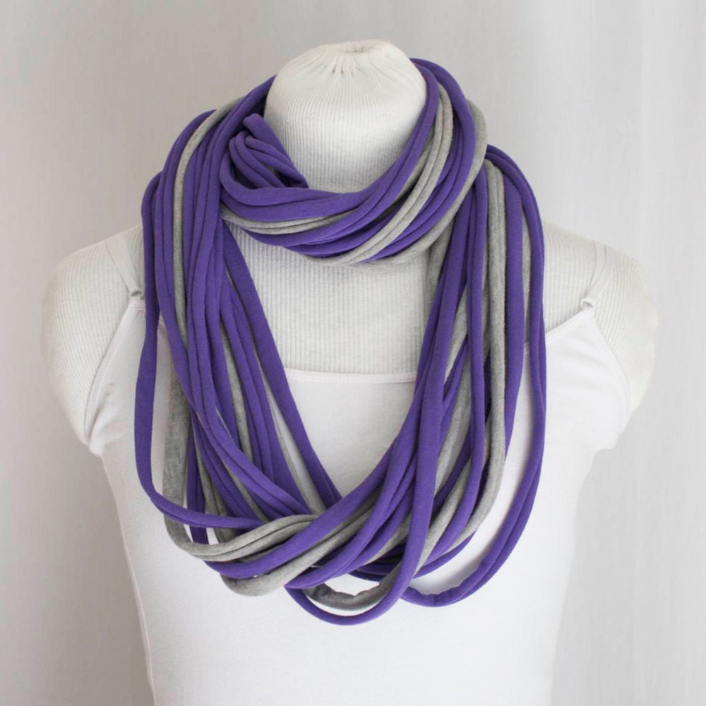 purple jersey taffy scarf