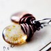 Copper Jewelry Glass Rosy Earring Rustic Rust Dangle PoleStar