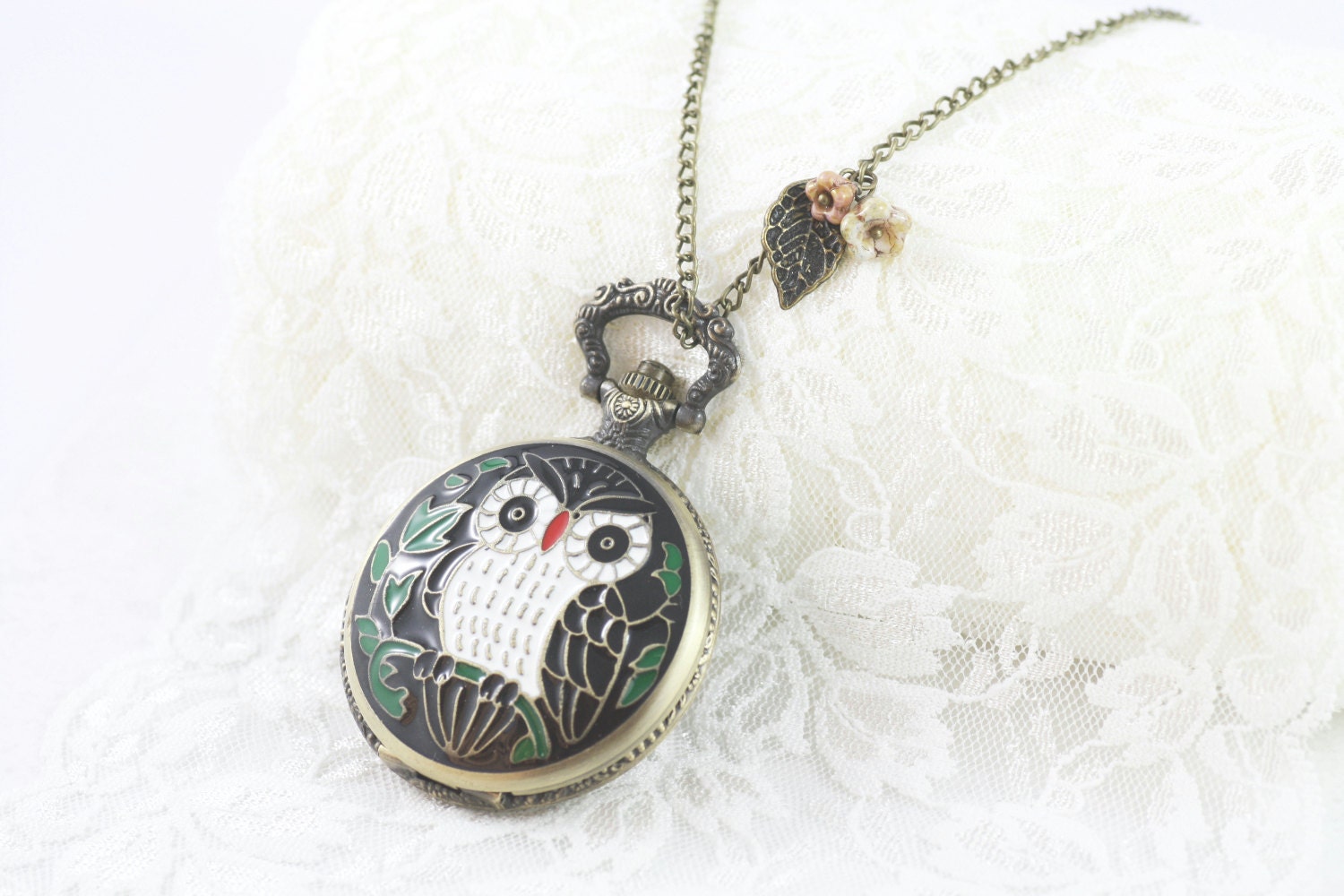 Timeless Woodland Owl Necklace - Smooth, Handmade, Elegant, Exquisite, Beautiful Everyday Necklace. Sweet Heirloom Quality Gift.