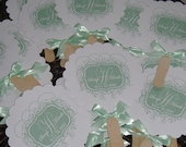 Wedding Fans with Monogram