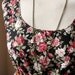 Black Floral BoHo Dress English Wild Rose Floral Quaint Dress S