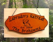 Cabin Sign - Family Name and location - Custom Carved Redwood