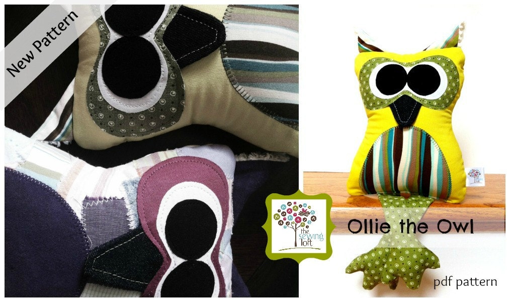 Ollie the Owl Pattern -PDF File Downloads INSTANTLY