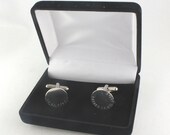 Cufflinks Cuff Links Men Black Velvet Gift Box