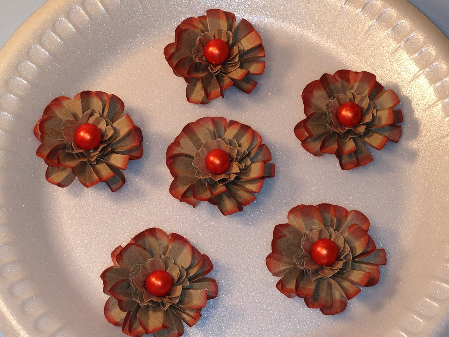SALE, 30% OFF, Shabby Prims, Paper Flowers, Embellishments, Mixed Media, Collage, Decoration, Cards, Tags, Scrapbooking Supplies