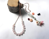 Rose Quartz - Swing necklace