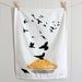 Linen Cotton Tea Towel - Blackbirds Baked in a Pie 18 x 24 inch