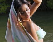Tropical Fish Organic Cotton Scarf Sarong