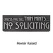 Thin Mints No Soliciting Sign, Thin Mint Cookies, Girl Scouts, No Solicitors, 12" W x 4" H made in USA