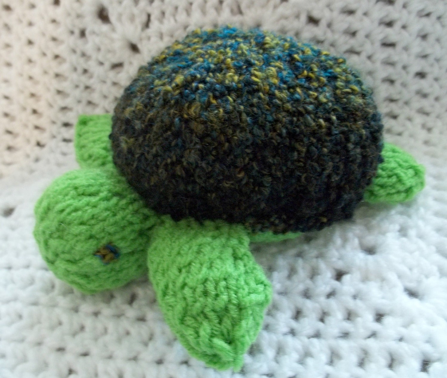 Knit Toy - Sea Turtle - Toddler Gift - Stuffed Animal