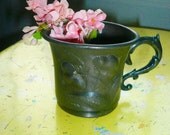 Antique Victorian Style Childs Silverplate Embossed Cup