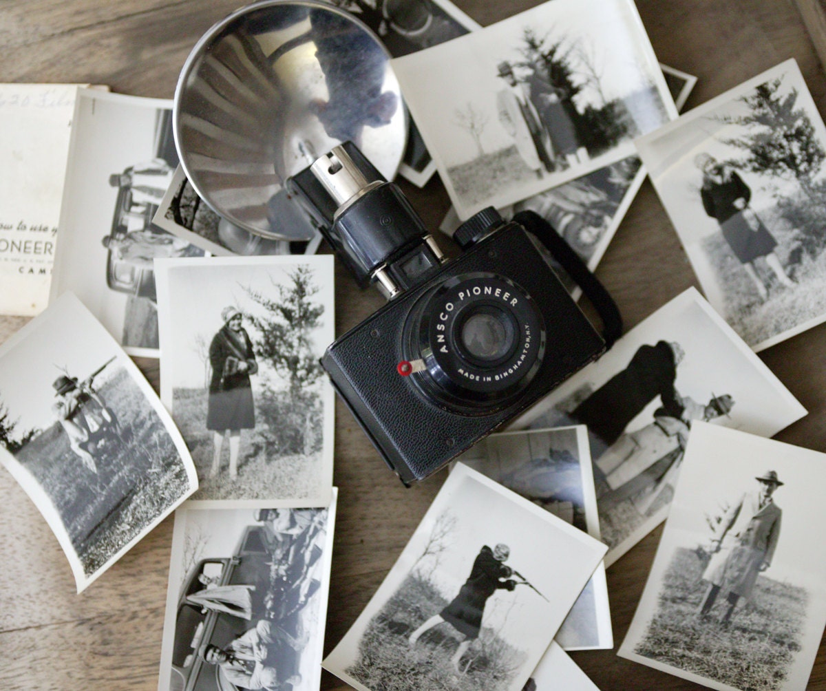 Ansco Pioneer Camera with flash and manual