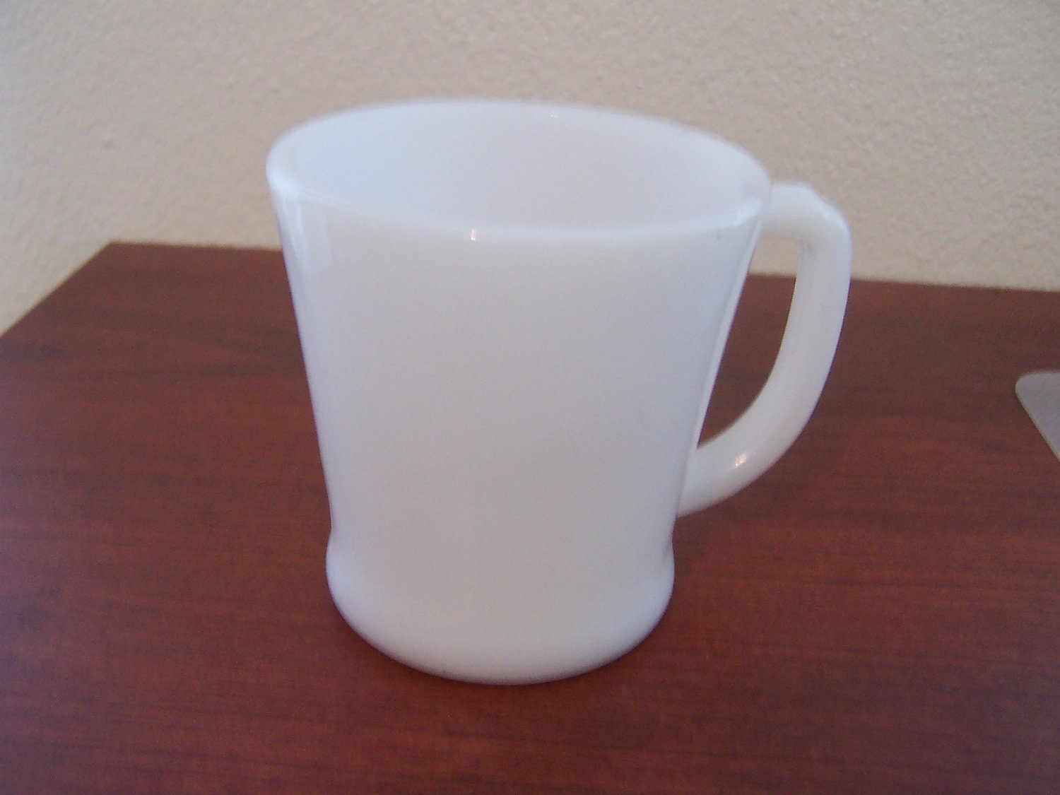 3 White Fire King D Handle Mug
