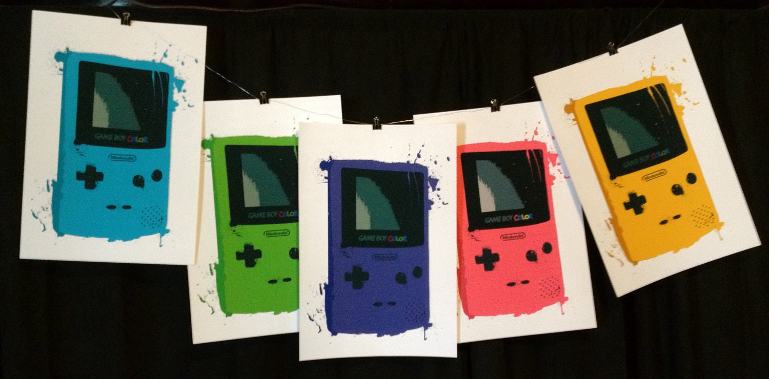 Monster Gameboy Color Prints - choose your favorite flavor