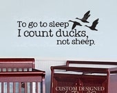 Wall Decals Nursery Hunting Ducks Baby Humor Medium 024-33