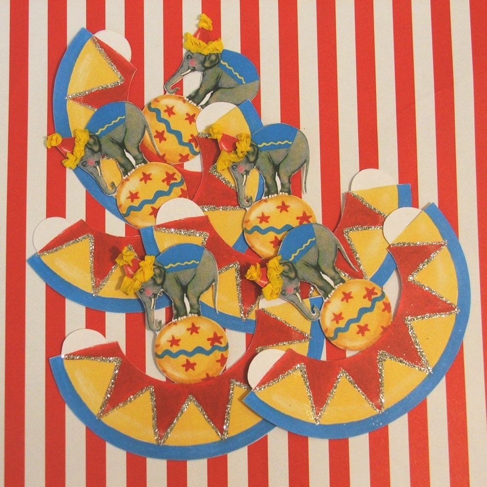 Vintage Elephant on Ball/Table Decoration/Centerpieces