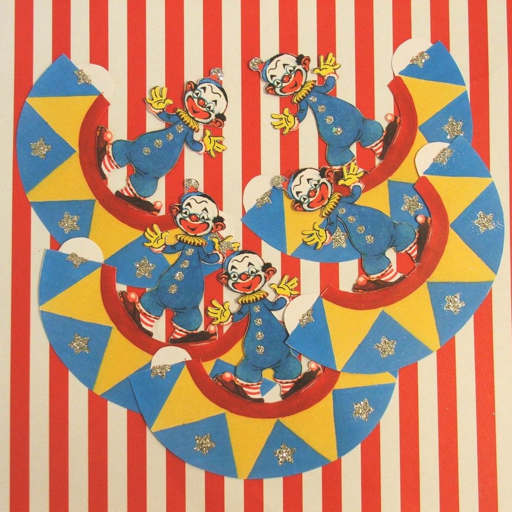 Vintage-like Clown Favor/Table Decorations