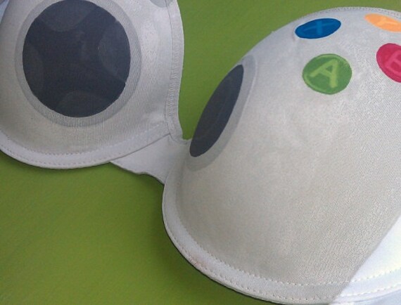 Handpainted Xbox 360 Controller Bra