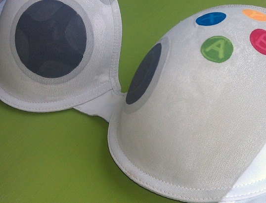 Handpainted Xbox 360 Controller Bra