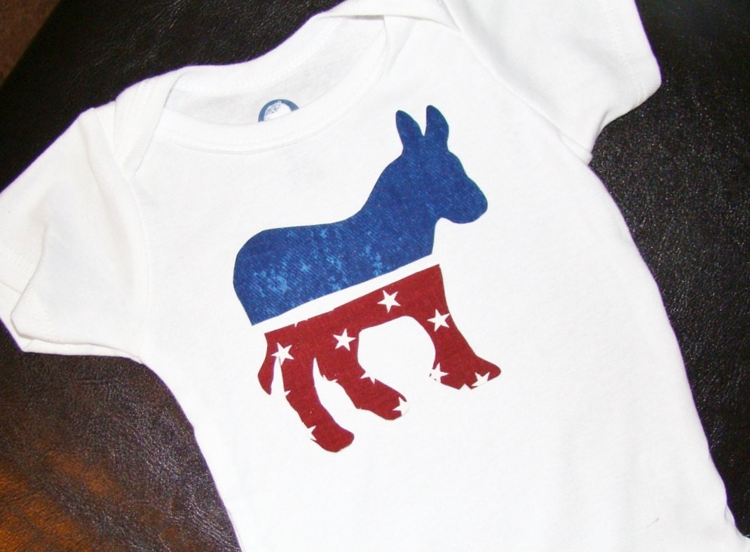 Democrat Donkey - Custom Size Applique Shirt