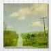 Country Photograph, Green, Hill, Landscape, Sky, Clouds, Dreamy, Wall Decor, Nature Photography -The Winding Road Home (8x8)