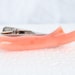 Vintage Men's Tie Bar Clip Pink Angelskin Coral Branch