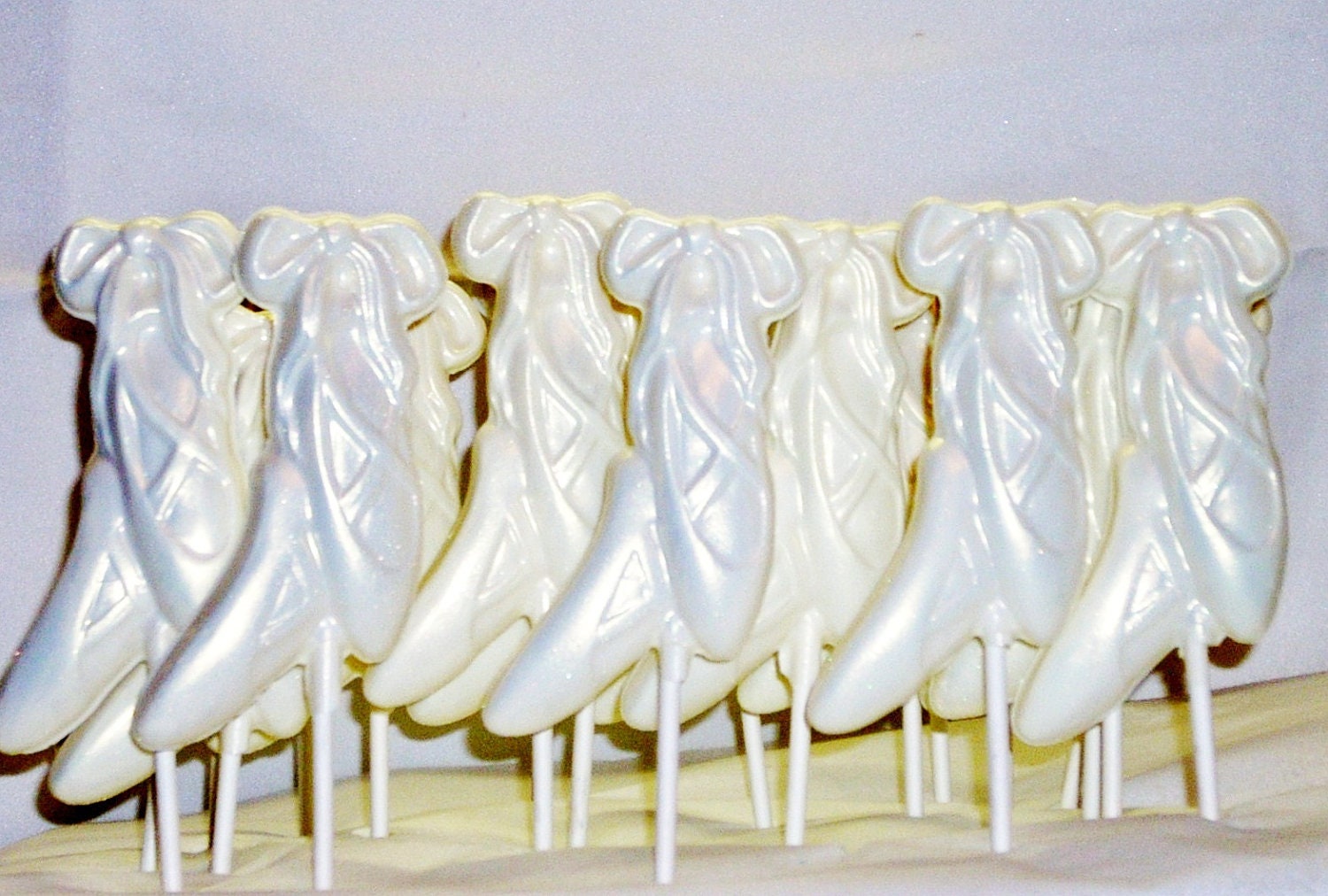 10 Chocolate Ballet Shoe Lollipops recitals