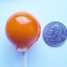 Ball style mini mustache edible images hard candy lollipop - 6 pc. - MADE TO ORDER