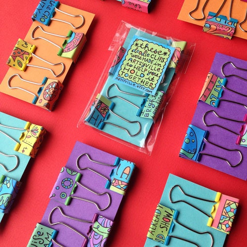 Groovy Doodle Clips (4 pack)