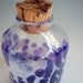 Hand Blown Glass Apothecary, Spice, Herb Jar bottle, Glassware, by Riker Art Glass