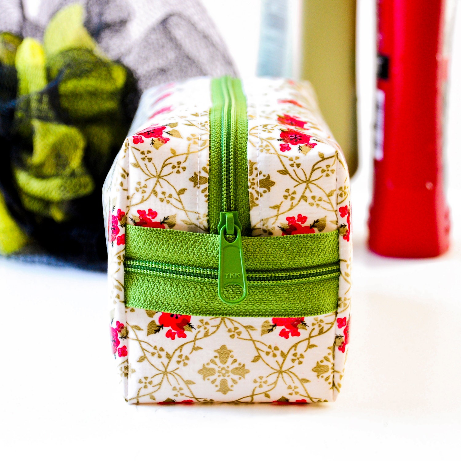 Makeup Bag Toiletry Kit Cosmetic Case Oilcloth Large