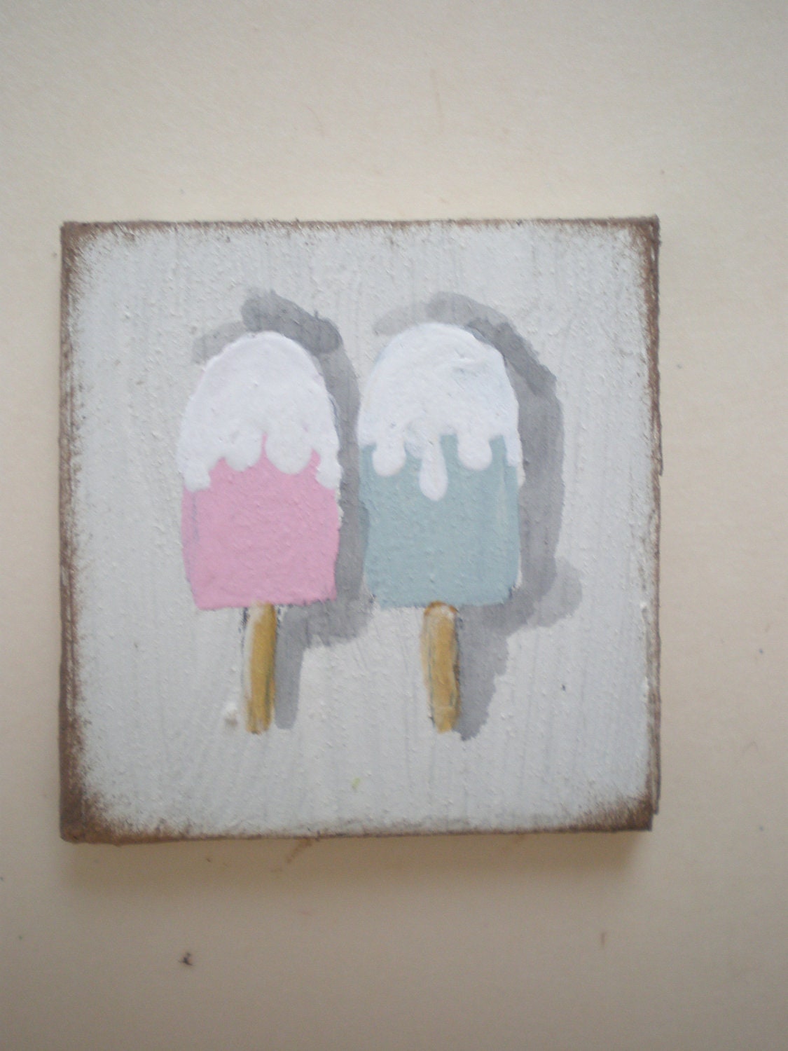 Hand Painted  Popsicles  Dollhouse Miniature Painting