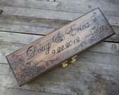 Custom Wedding Wine Box, Memory Box, Time Capsule for Your Wedding Day, Anniversary or any other Special Occasion
