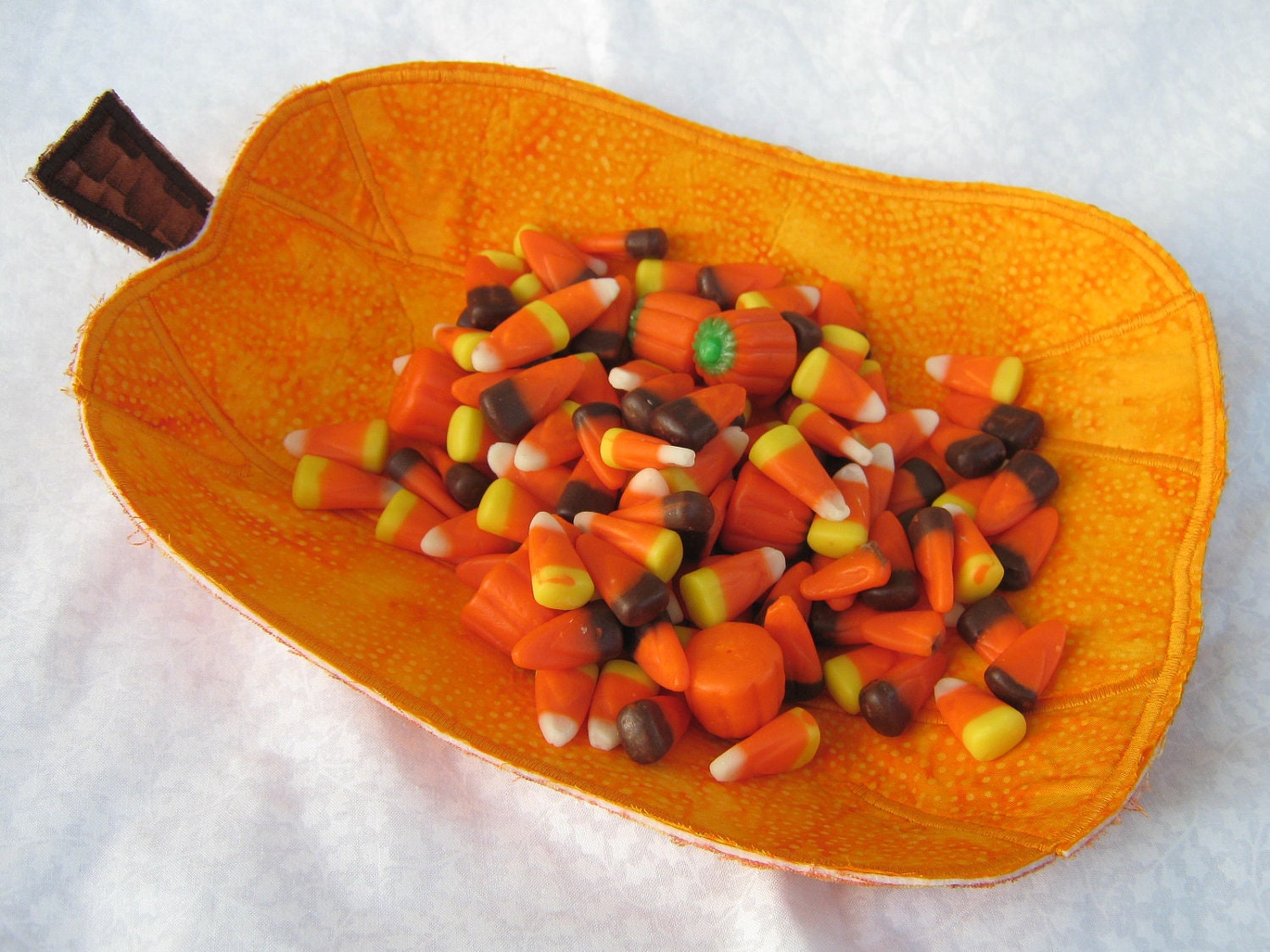Pumpkin Bowl , Batik Fabric
