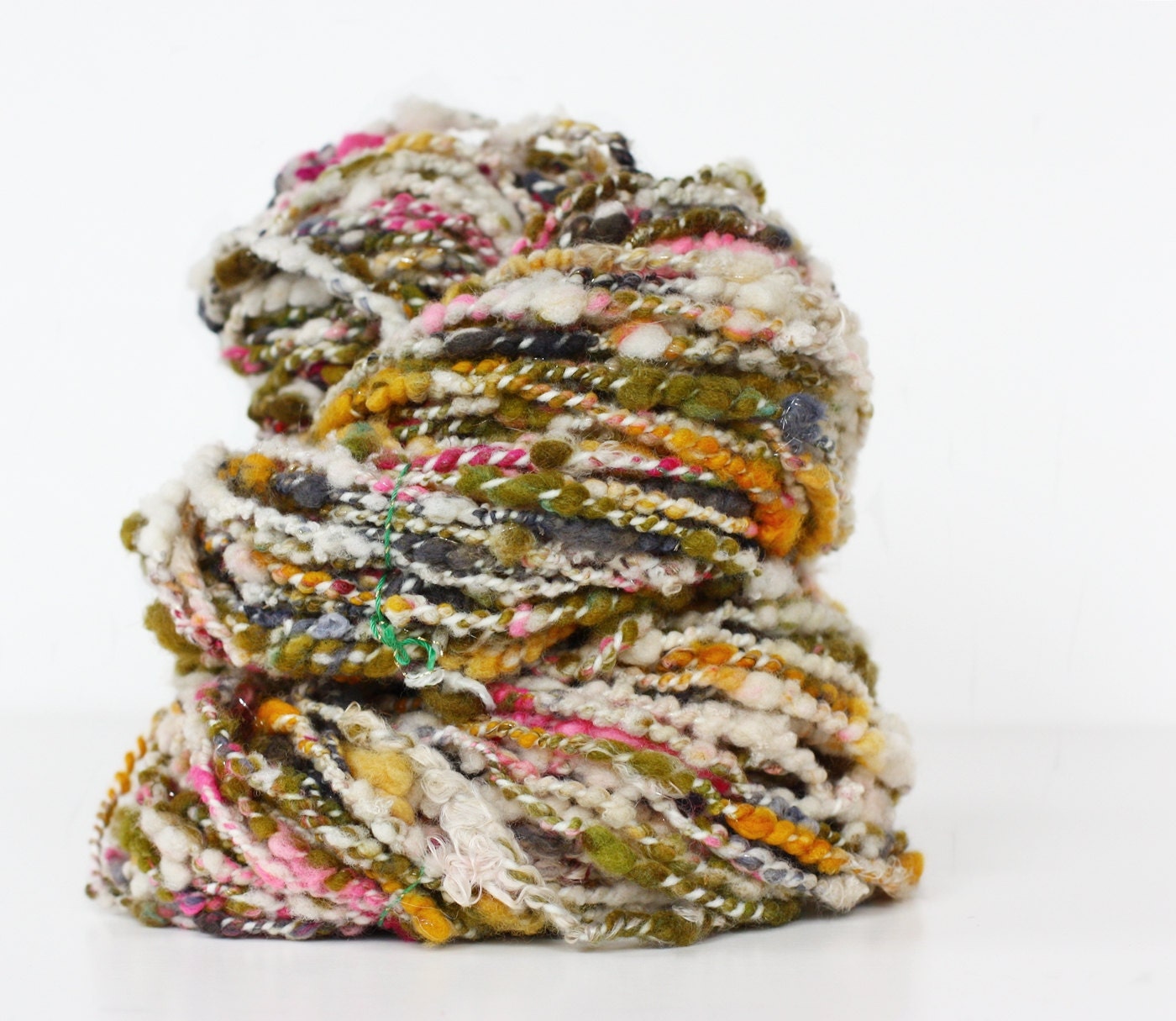 Everlasting 92 yards Wool Yarn-Hand Dyed-Merino Yarn- Handspun Plyed- Art Yarn