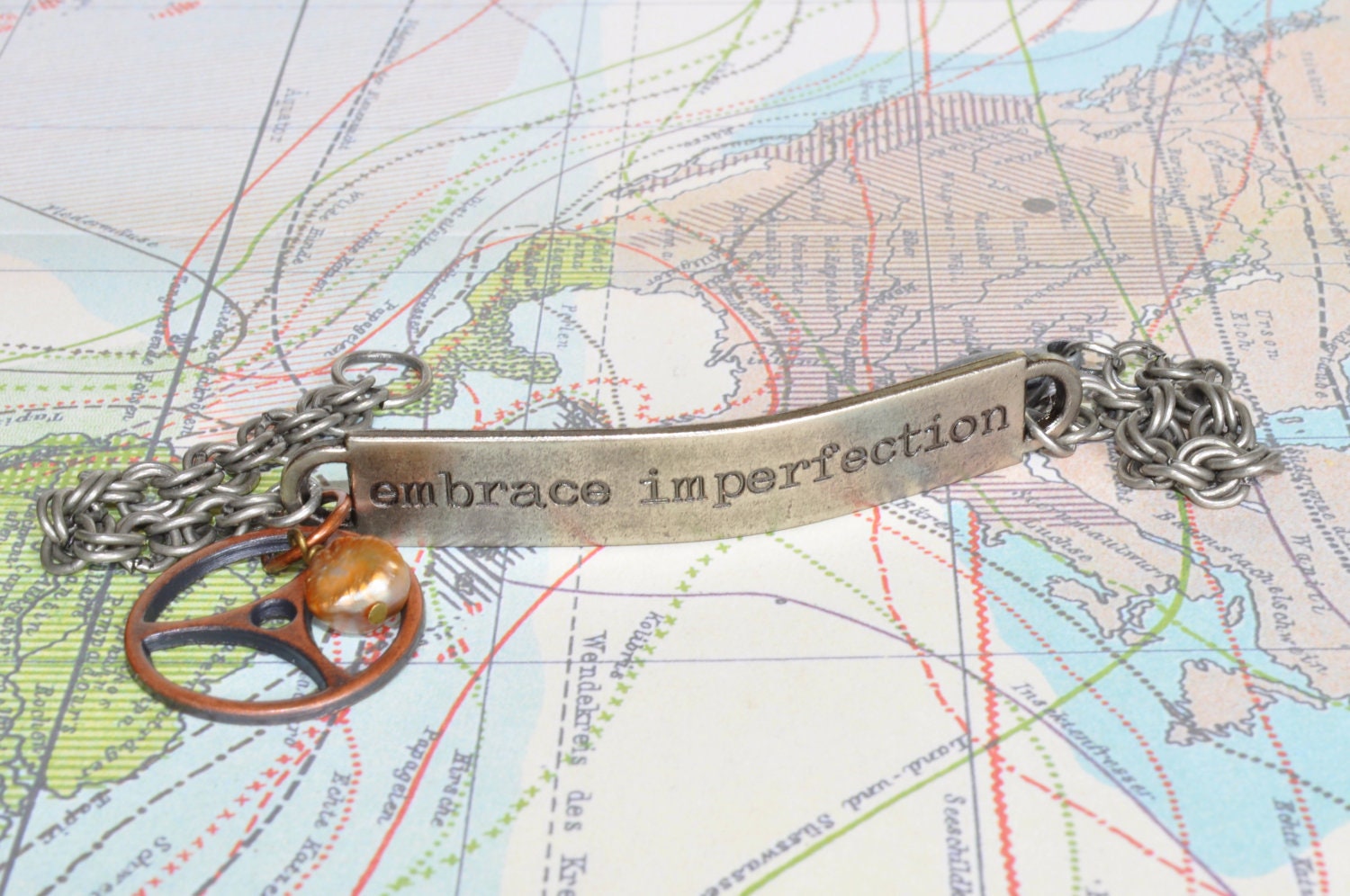 Inspirational Bracelet "Embrace Imperfection"