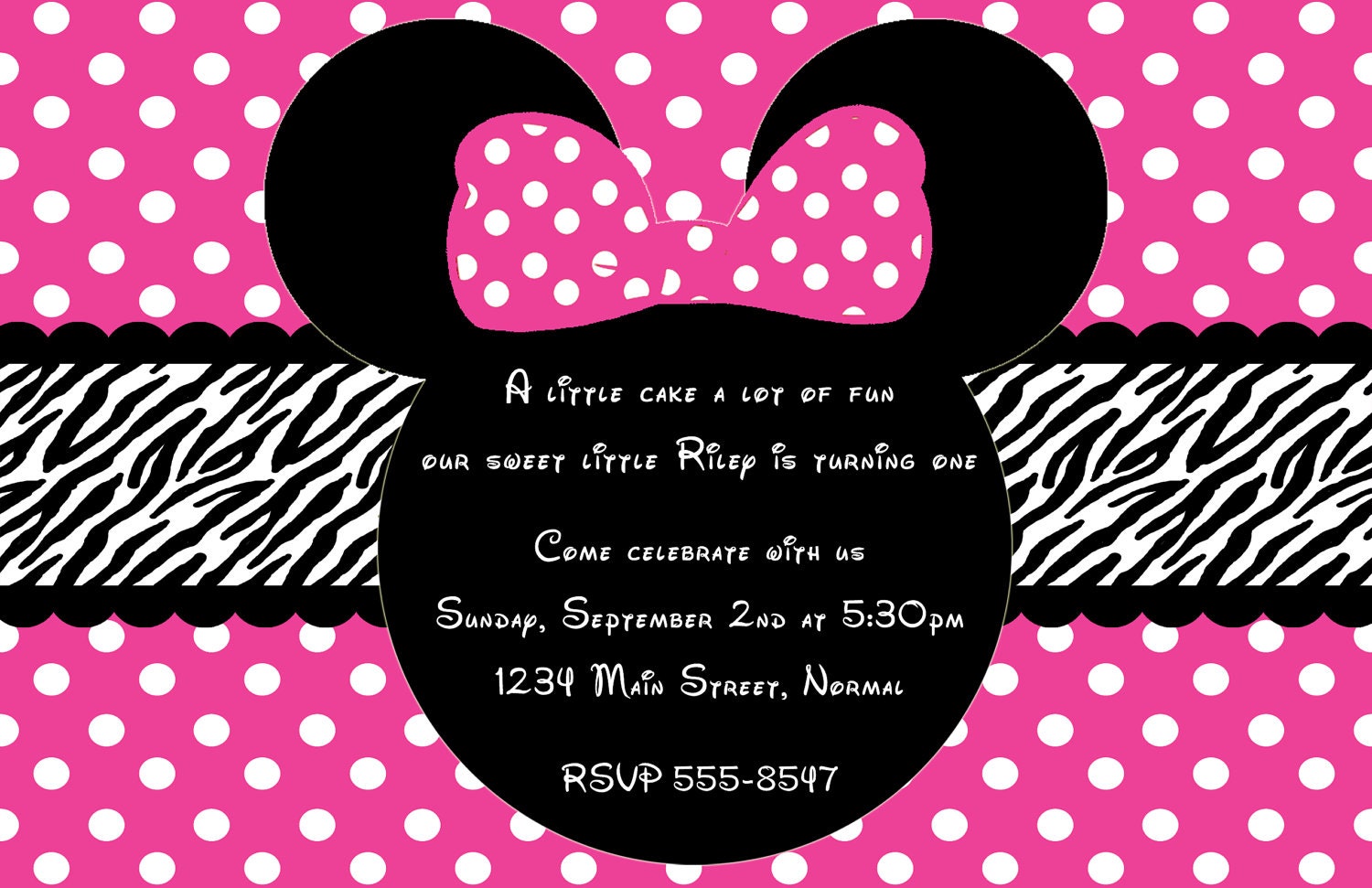 Minnie Mouse Birthday Party Invitations Il_570xn