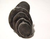 Large Sterling Silver Layers Ring size 6 1/2